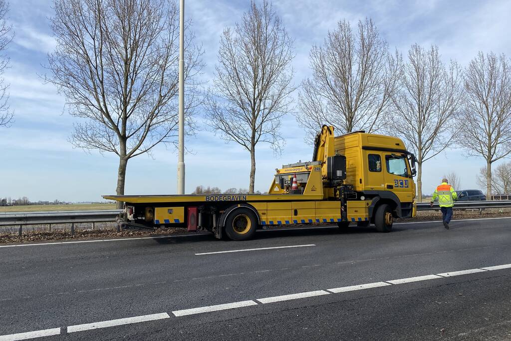 Schade bij ongeval op snelweg