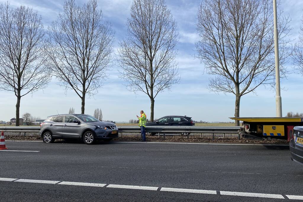 Schade bij ongeval op snelweg