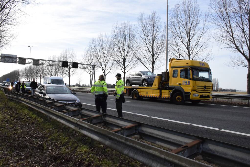 Schade bij ongeval op snelweg