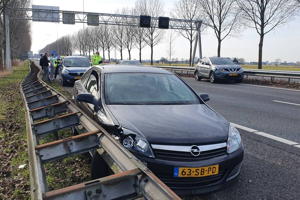 Schade bij ongeval op snelweg