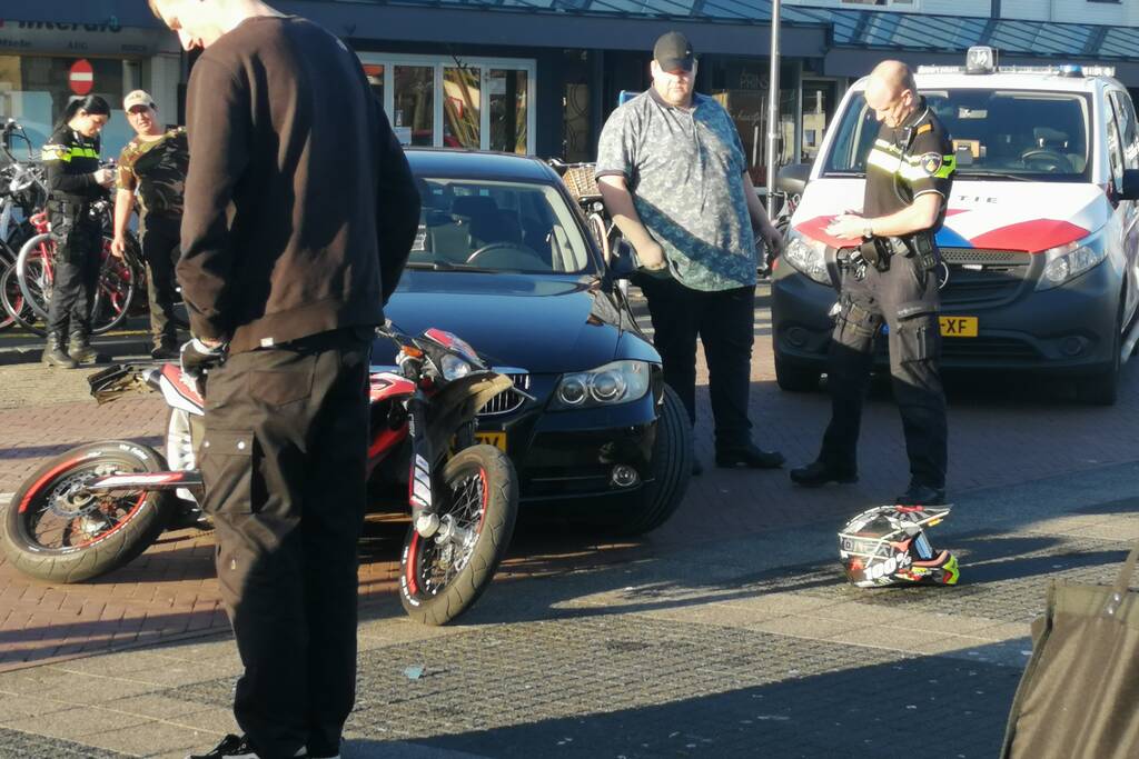 Ongeval tussen brommer en auto