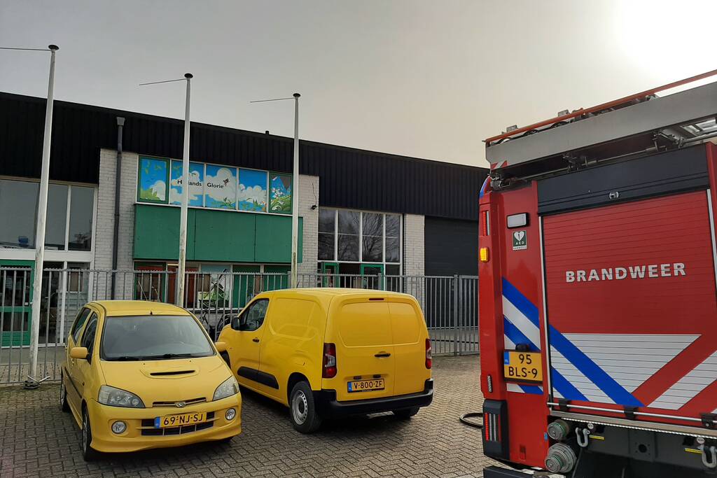 Brand in unit bedrijfsverzamelgebouw