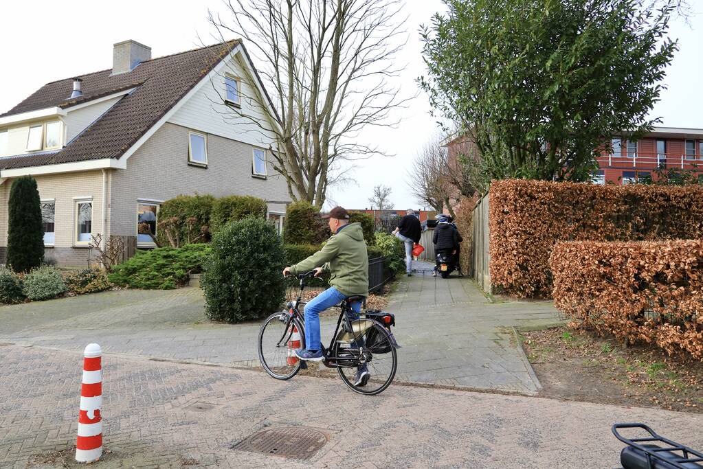 Tuinheg in brand gestoken