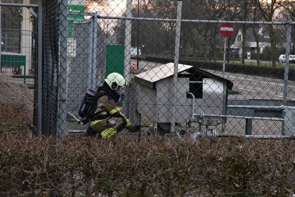 Gaslekkage bij BP-tankstation