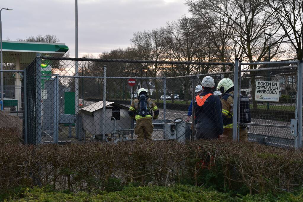 Gaslekkage bij BP-tankstation