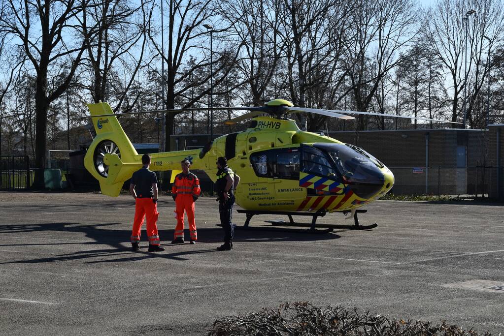 Traumahelikopter ingezet voor incident in woning