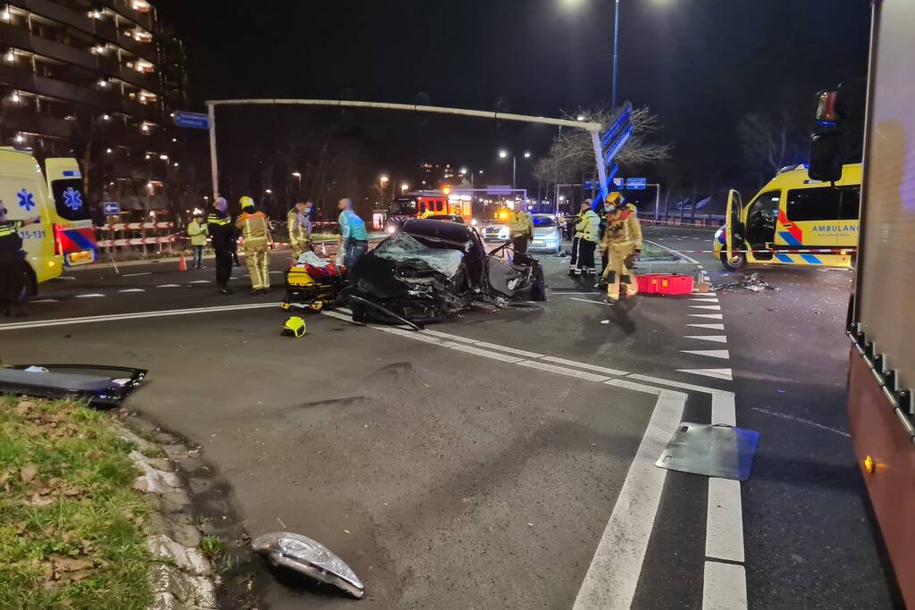 Drie gewonden bij ernstig ongeval