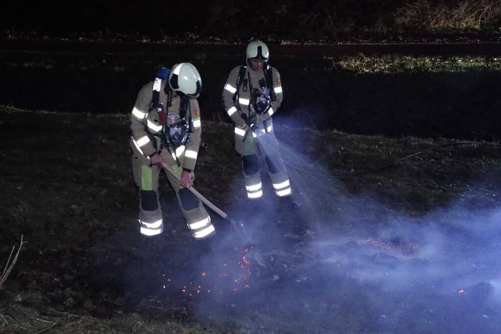 Handhaving ontdek buitenbrand