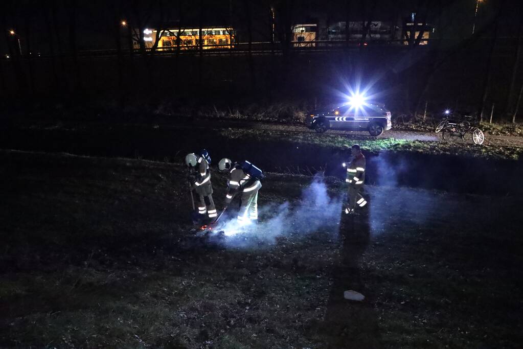 Handhaving ontdek buitenbrand