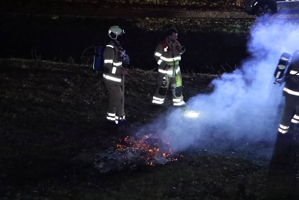 Handhaving ontdek buitenbrand