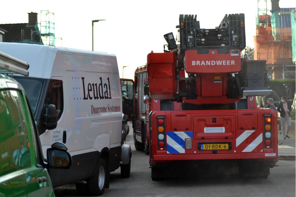 Gasleiding geraakt bij renovatiewerkzaamheden