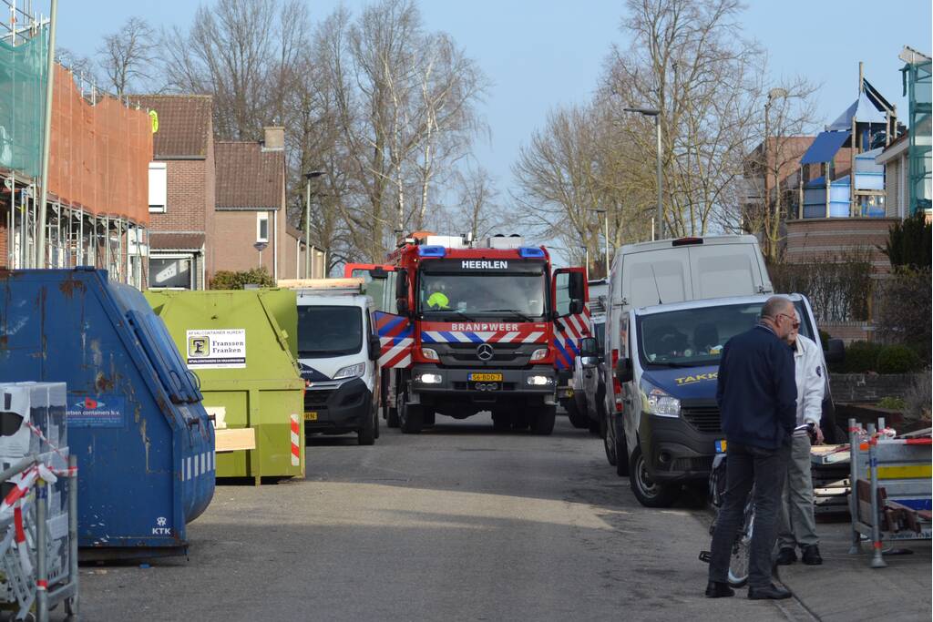 Gasleiding geraakt bij renovatiewerkzaamheden