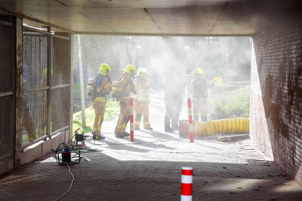 Flatwoningen ontruimd door brand