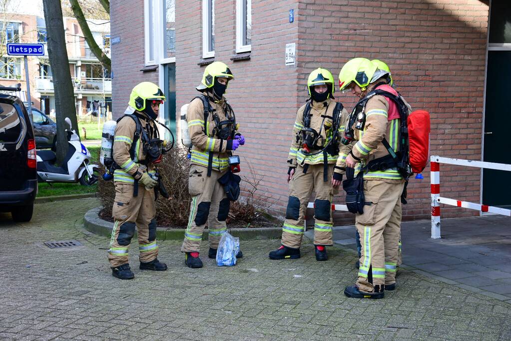 Flatwoningen ontruimd door brand