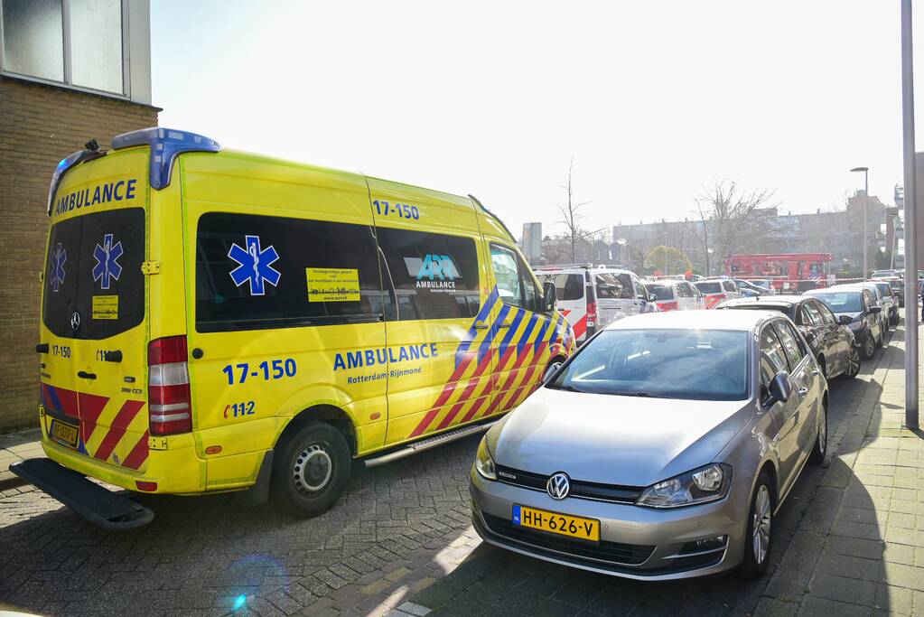 Flatwoningen ontruimd door brand