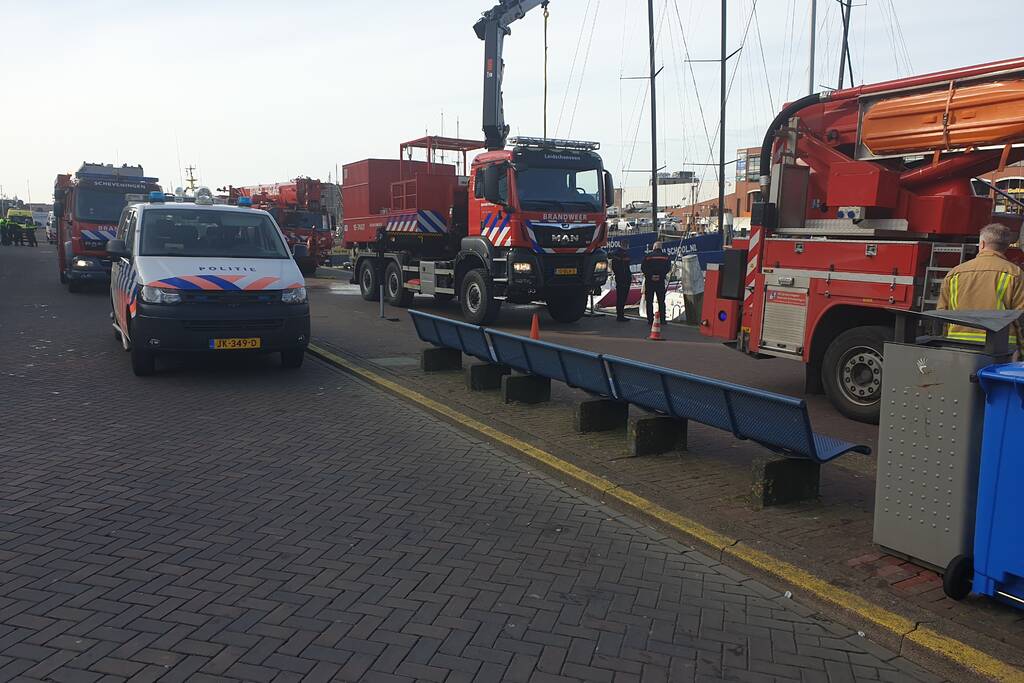 Groot alarm nadat auto van kade het water inrijdt