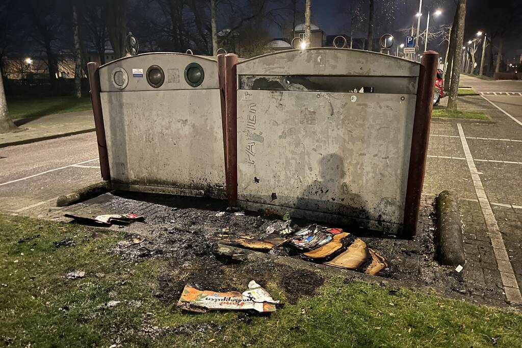 Papier in brand na brandstichting