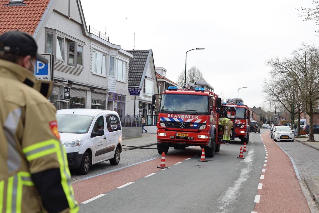 Gaslekkage bij restaurant
