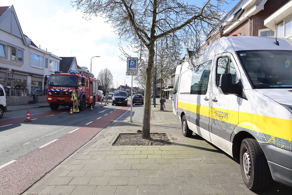 Gaslekkage bij restaurant