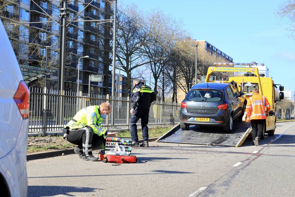 Gewonden bij verkeersongeval met scooter