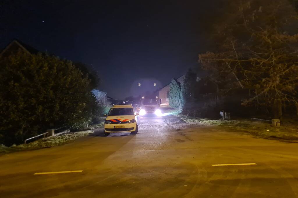 Politie onderzoek bij woning