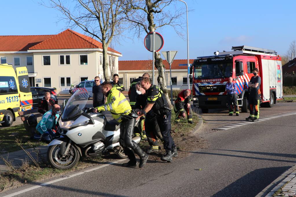 Gewonde na valpartij met motor