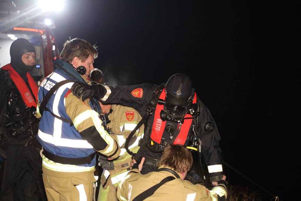 Zoekactie naar te water geraakte persoon