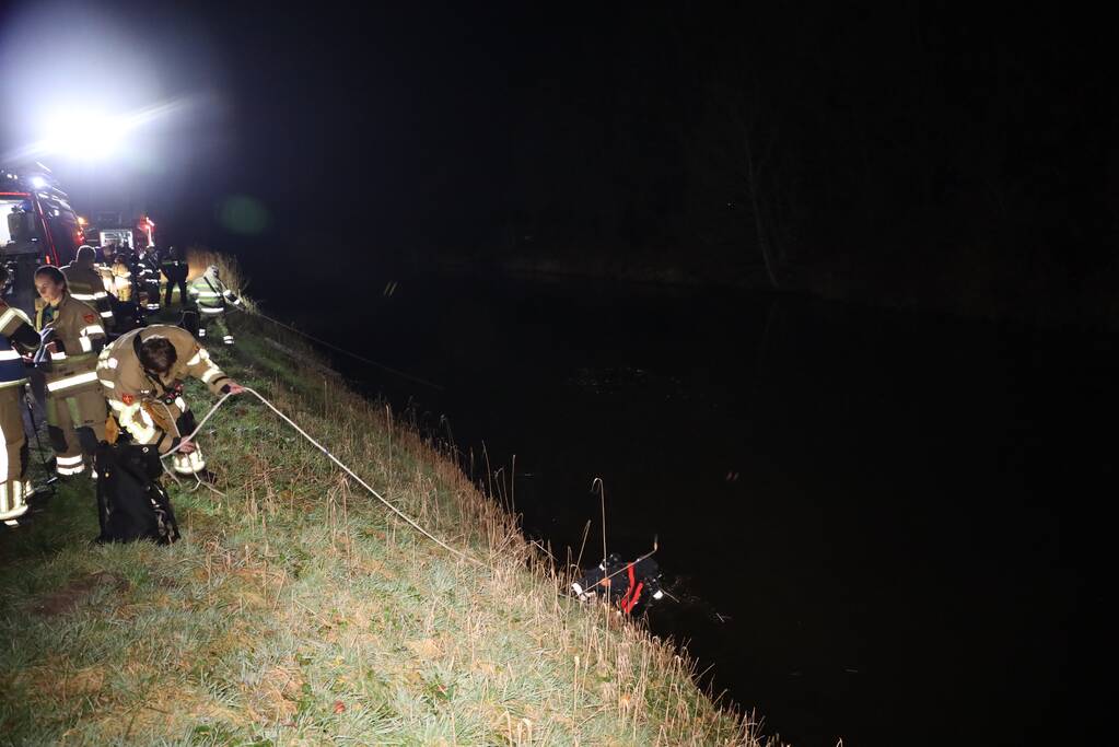 Zoekactie naar te water geraakte persoon