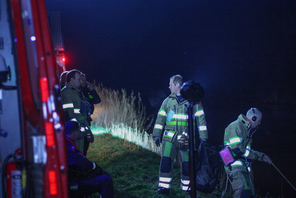 Zoekactie naar te water geraakte persoon