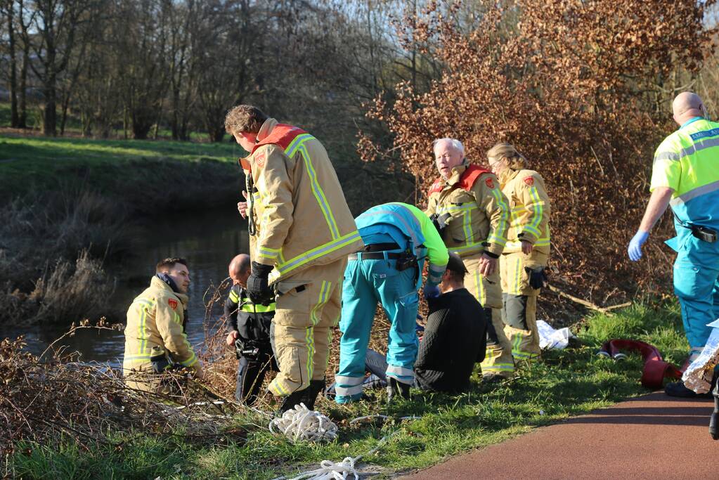 Man gewond na te water raken met scootmobiel