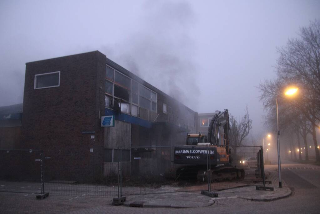 Flinke brand in leegstaand pand