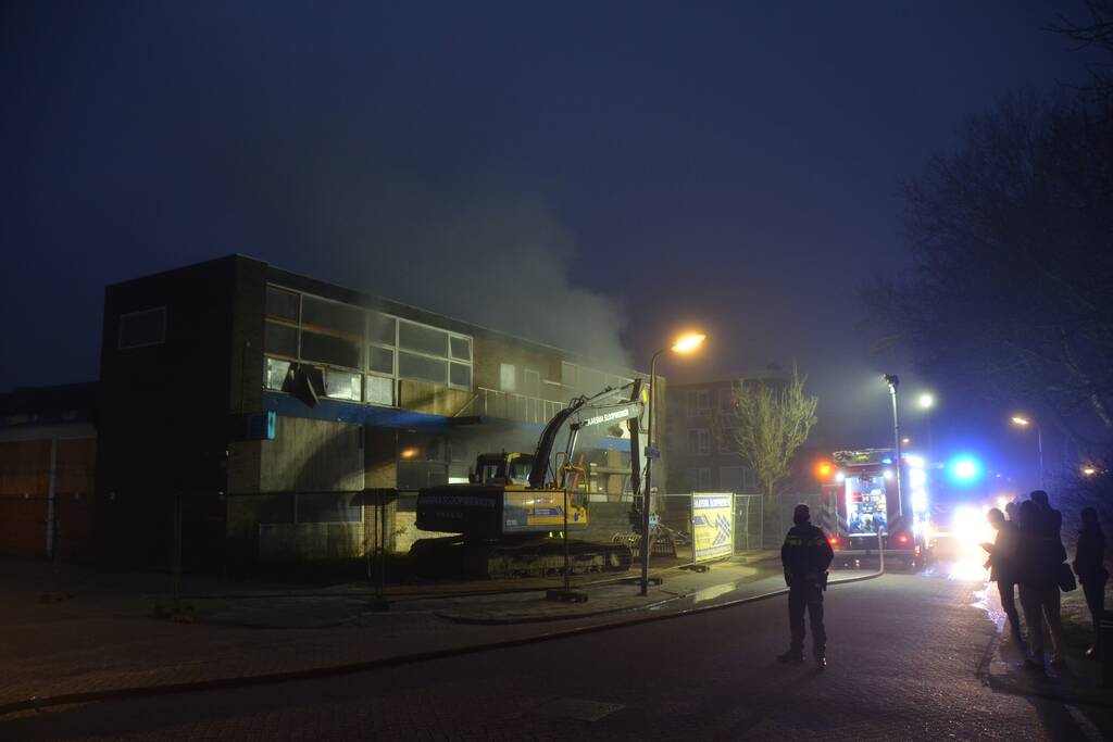 Flinke brand in leegstaand pand
