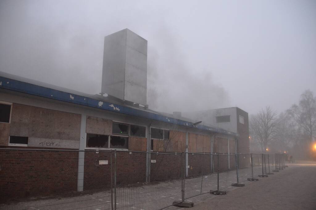Flinke brand in leegstaand pand