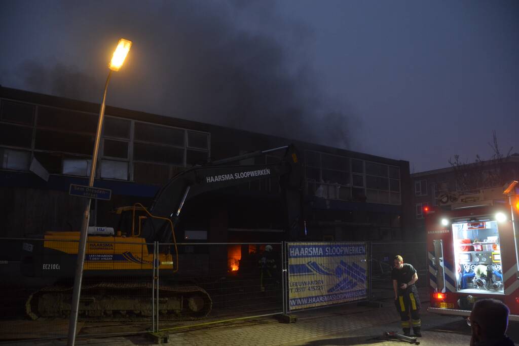 Flinke brand in leegstaand pand
