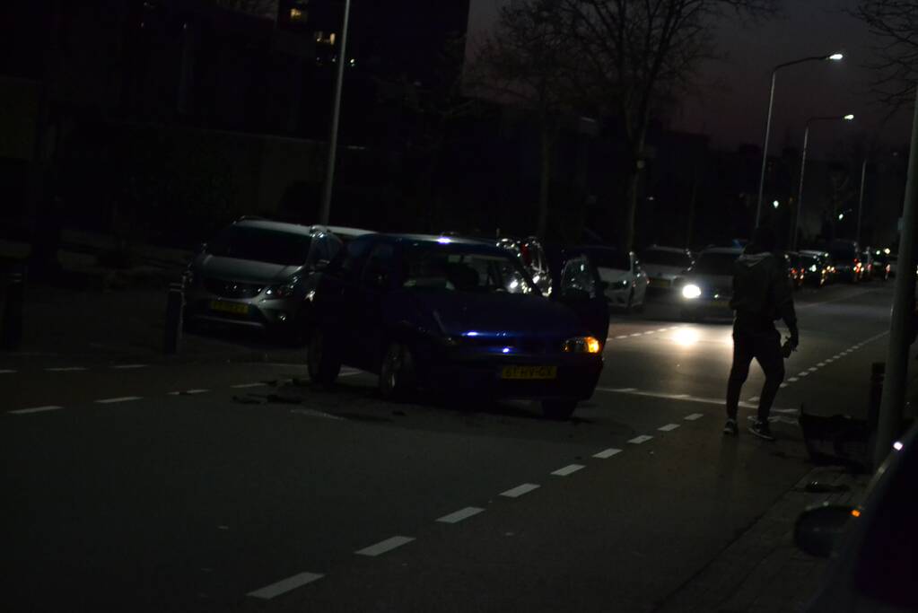 Veel schade bij frontale botsing