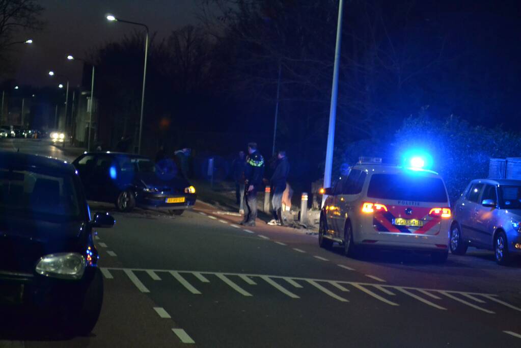 Veel schade bij frontale botsing