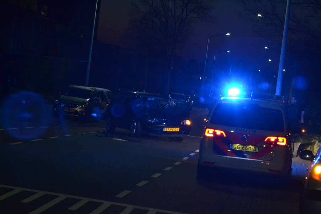 Veel schade bij frontale botsing