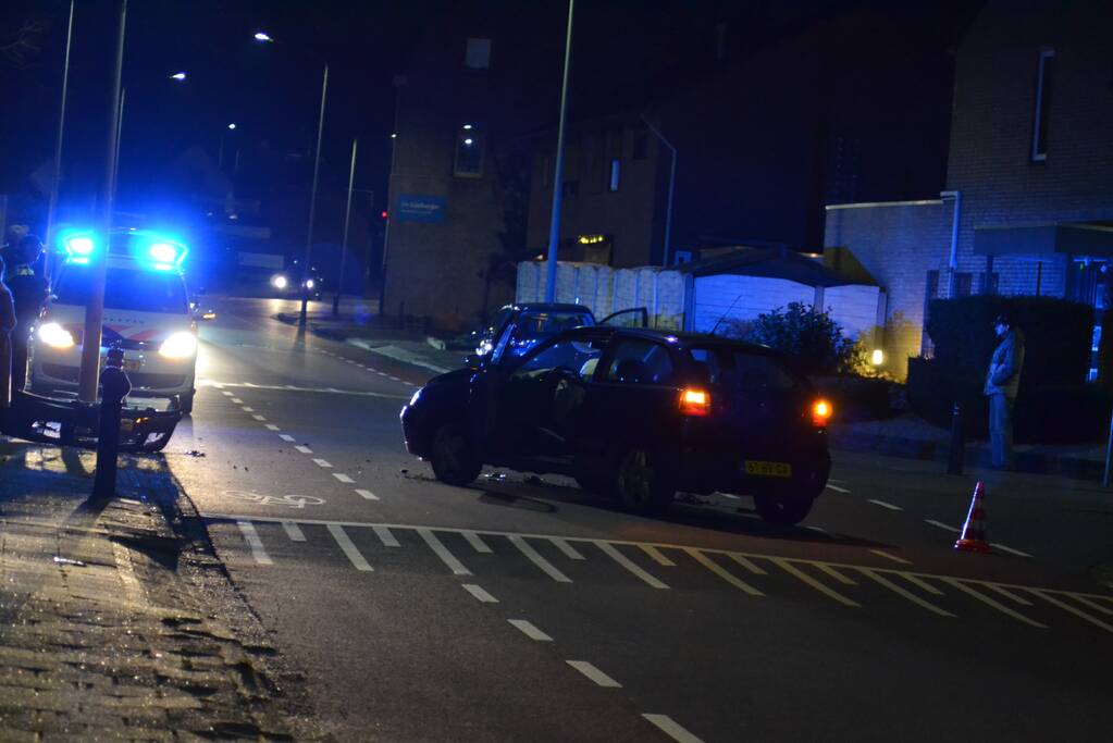 Veel schade bij frontale botsing