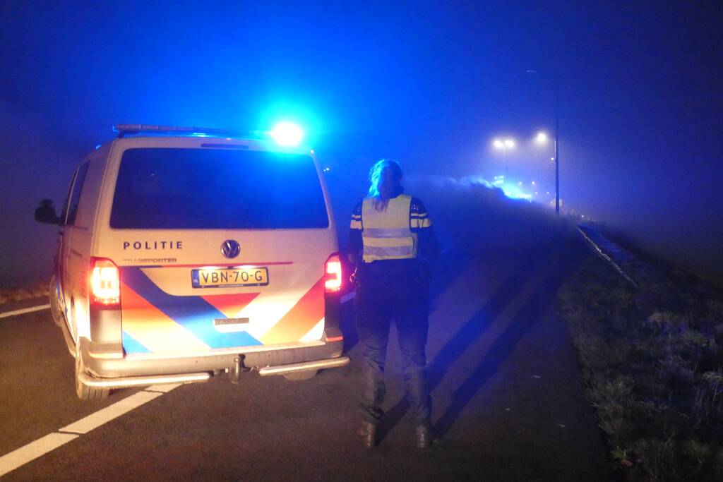 Auto volledig uitgebrand