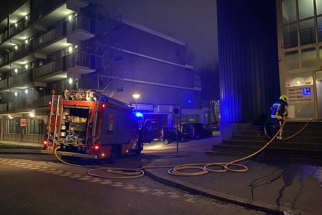 21 appartementen ontruimd door brand in kelder