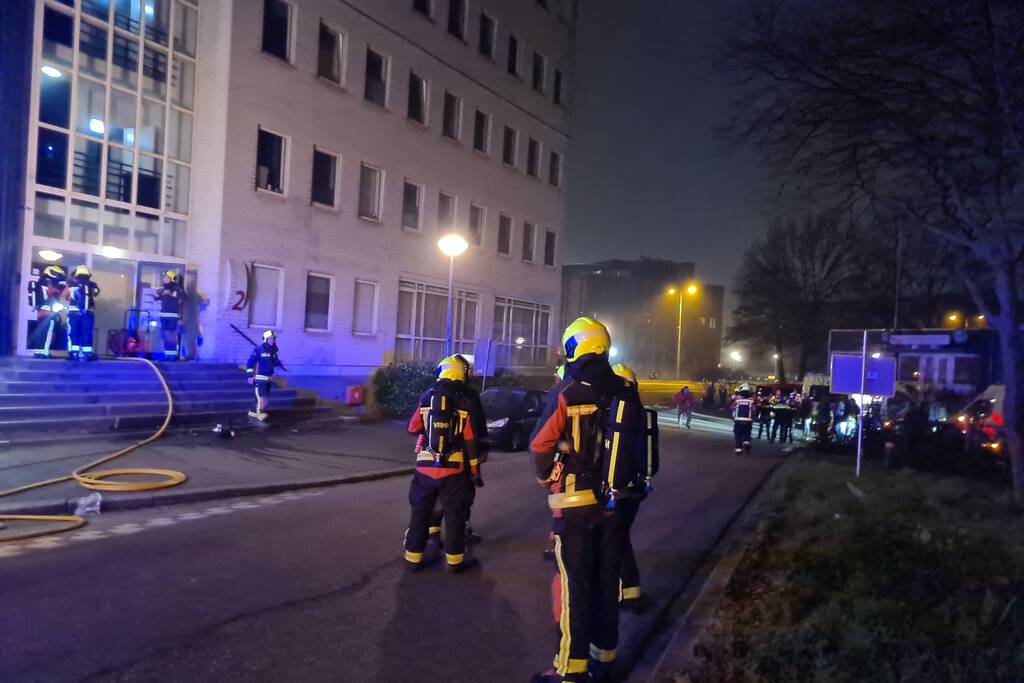 21 appartementen ontruimd door brand in kelder