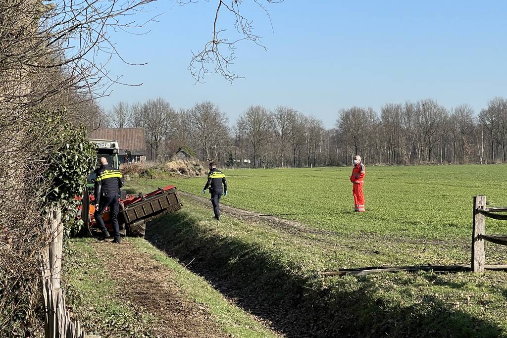 Traumahelikopter landt voor ernstig incident op boerenterrein