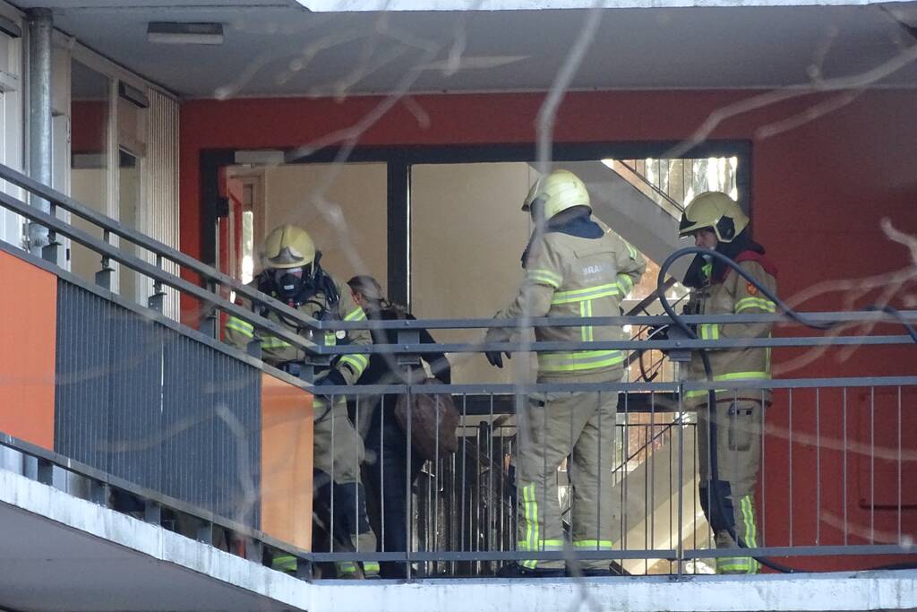 Onderzoek naar gaslucht in flat