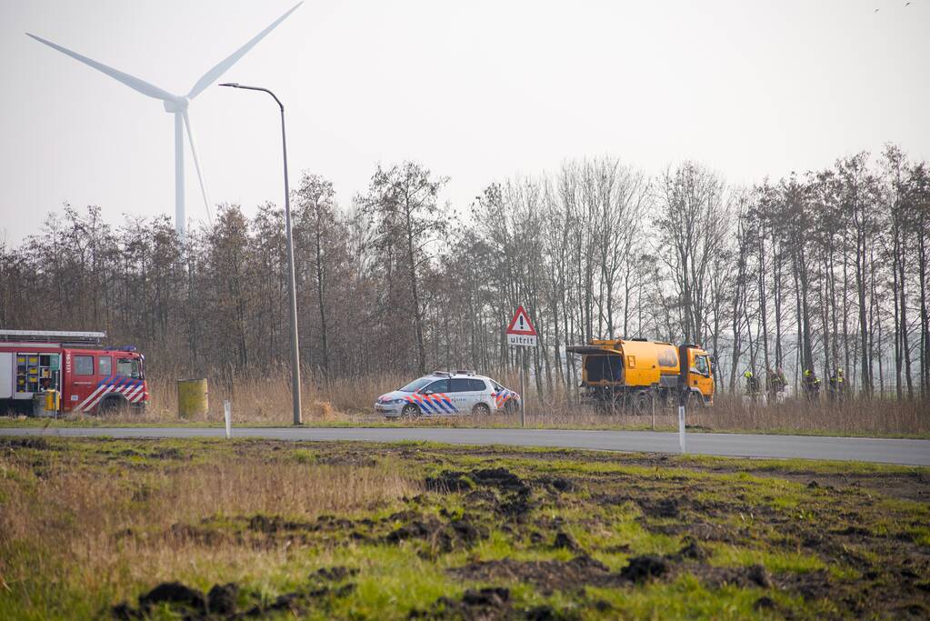 Gebied afgezet na vondst van vaten