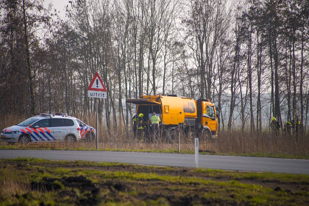 Gebied afgezet na vondst van vaten
