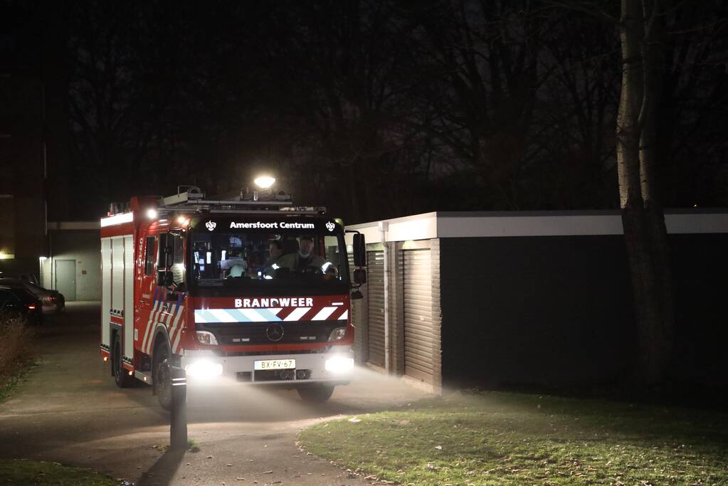 Scooter in brand gestoken