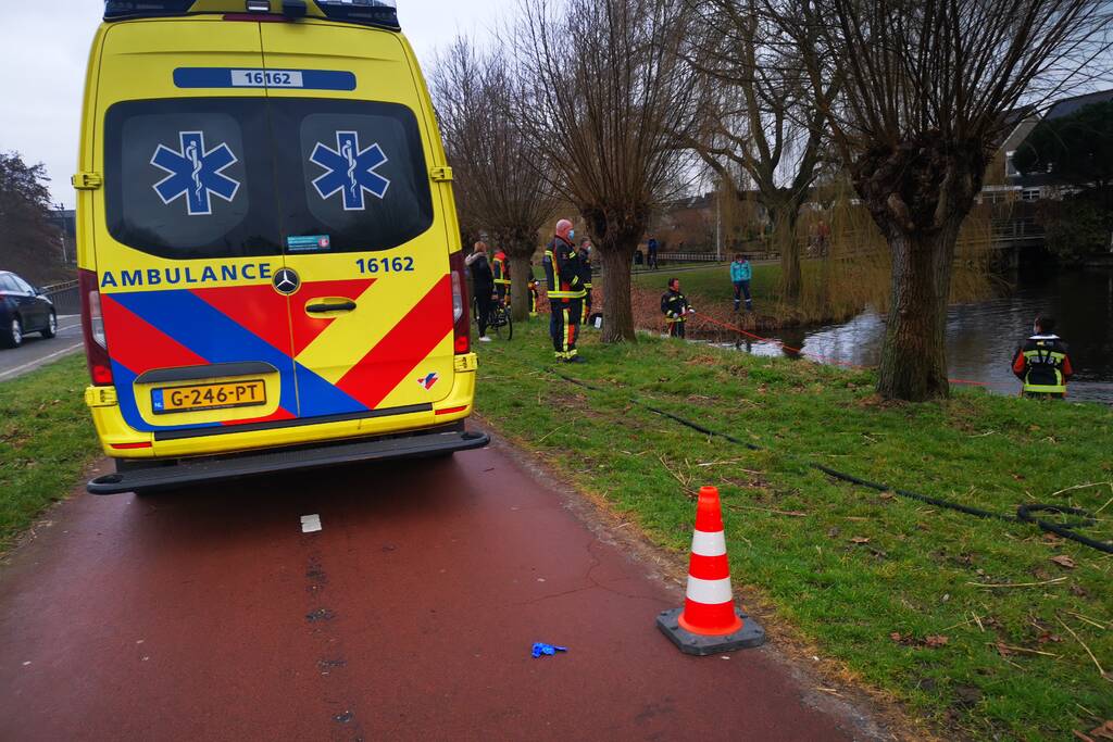 Zoektocht naar mogelijk een persoon te water
