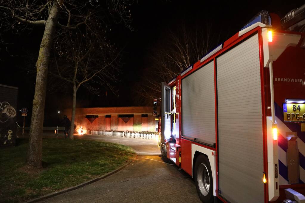 Wederom scooter verwoest door brand