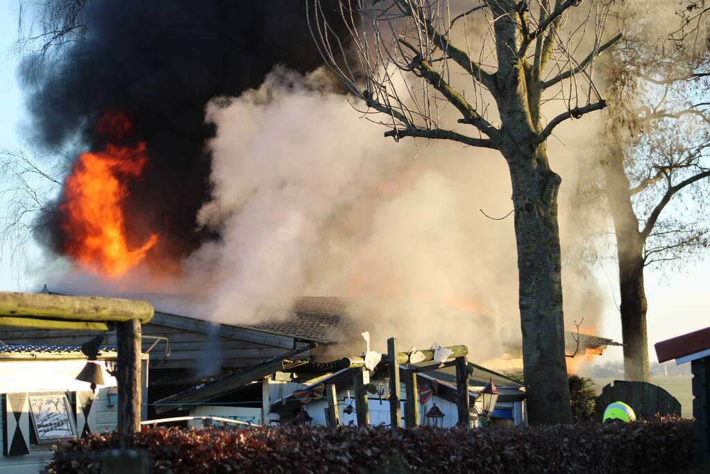 Flinke uitslaande brand in woning