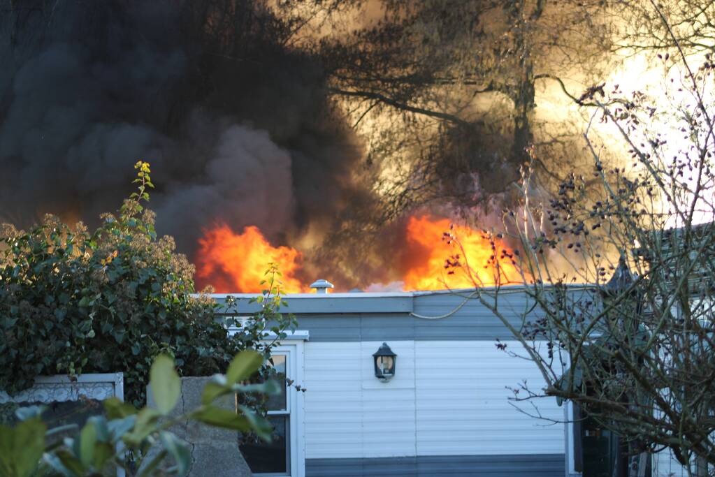 Flinke uitslaande brand in woning
